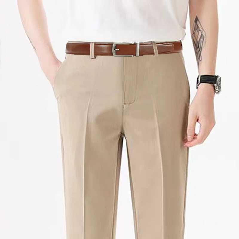 Genuine Leather Ratchet Belt for Men - Adjustable Automatic BuckleCasual Busin Style High-Quality Leather PanelXJ250210