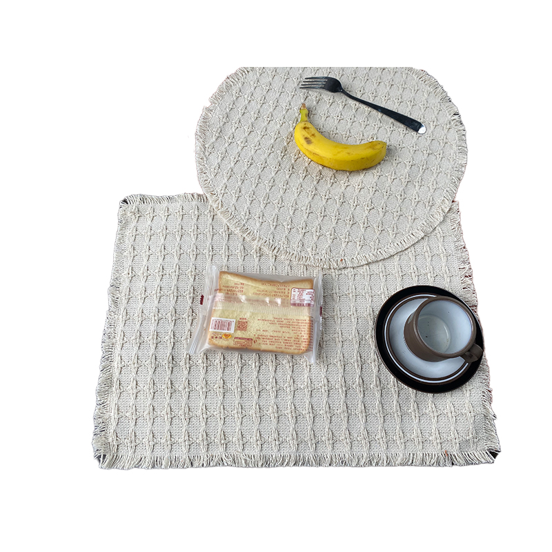 Eco-Friendly Handcrafted Thick Cotton Table Mat - Durable Kitchen Rug