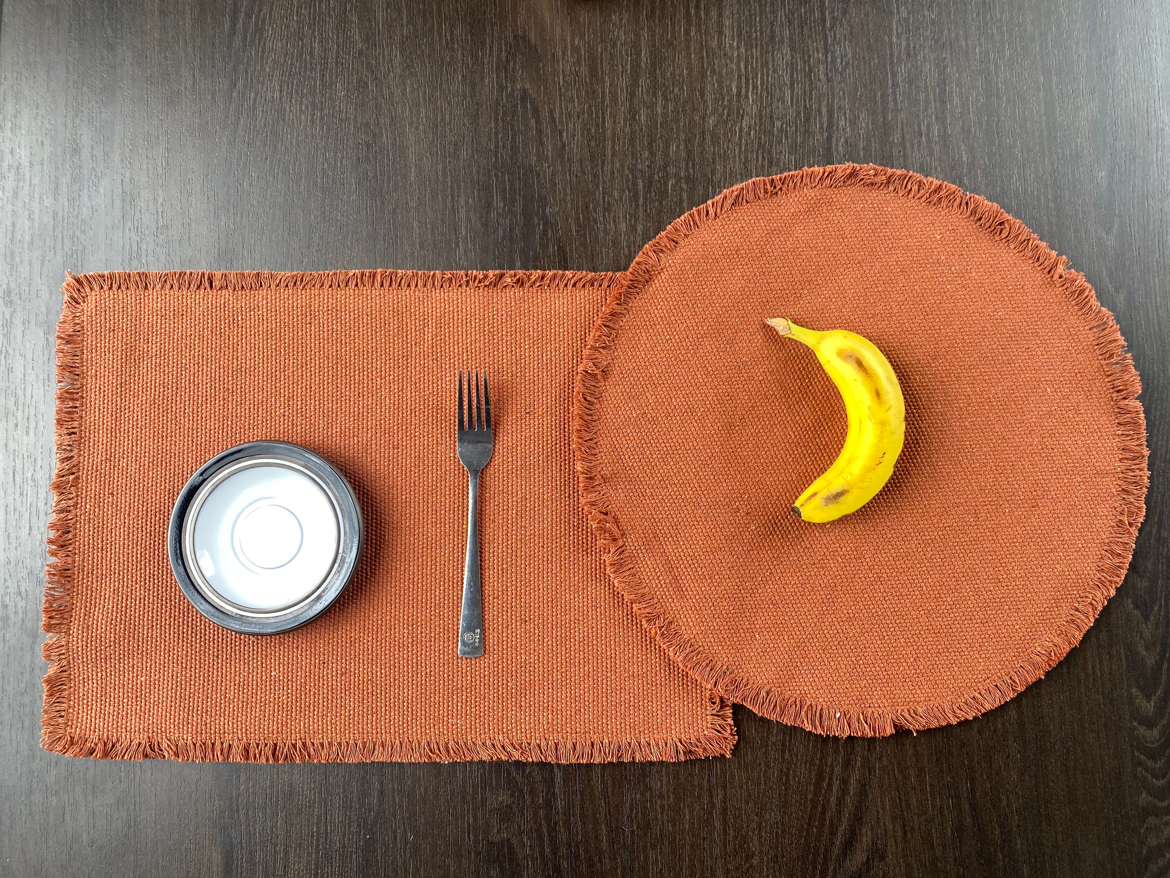 Eco-Friendly Handwoven Thick Cotton Table Mat - Durable & Sustainable Kitchen Decor