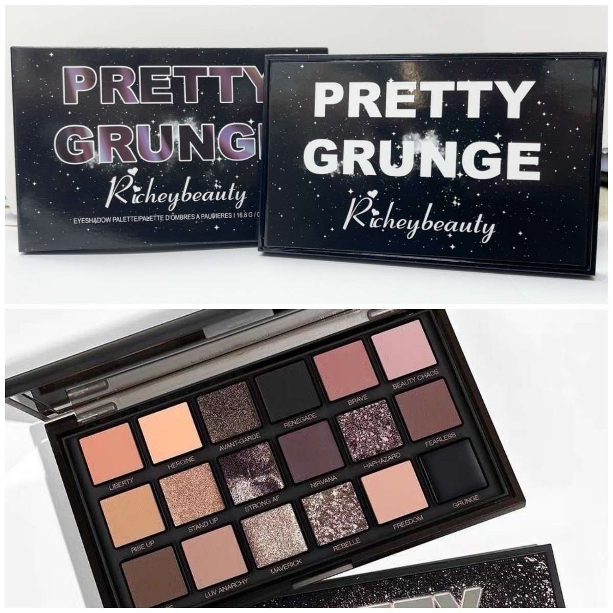 18 Makeup Eyeshadow Colors 3 Black Rose Palette Shimmer Matte Eye Shadow Palettes Womans Christmas Gifts S s