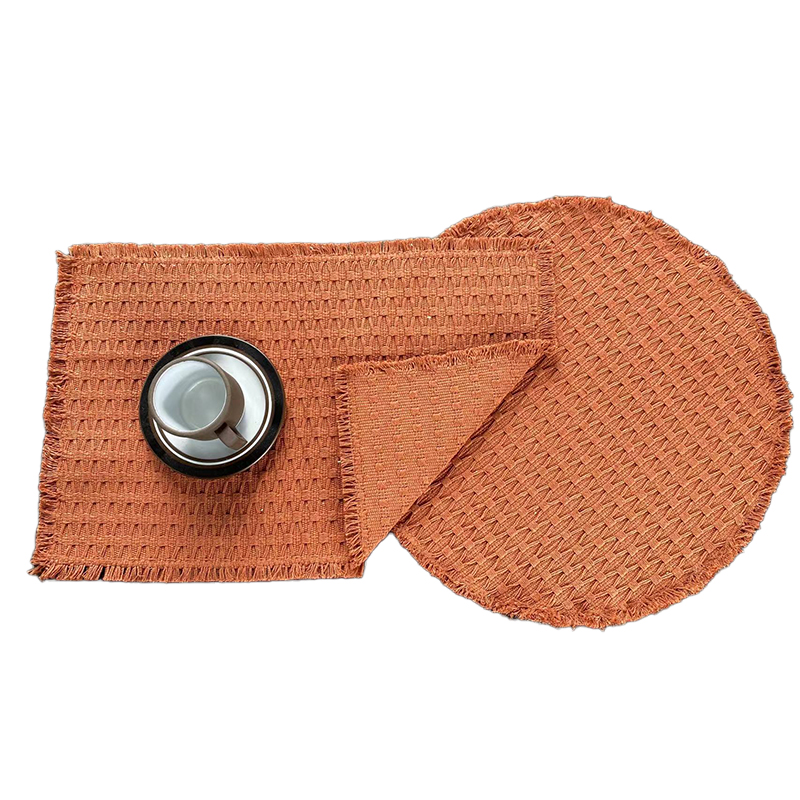 Handwoven Cotton Kitchen Table Runner - Sustainable & Durable Heavyweight Design