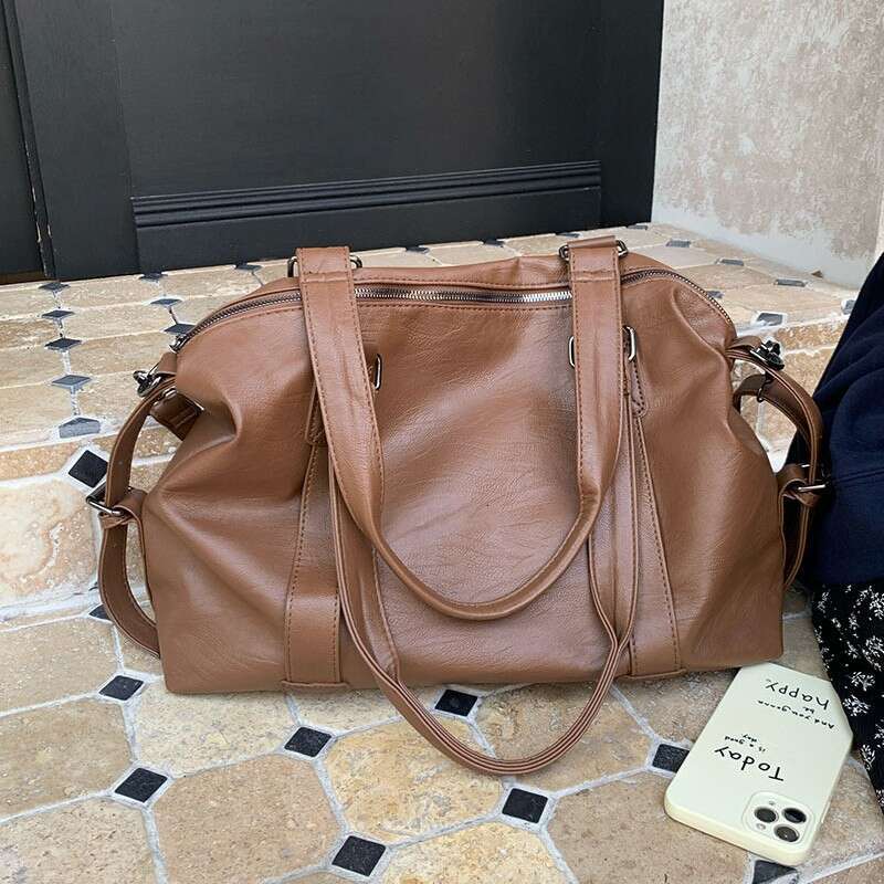 2025 Trendy Tote Handbags forTravel Work Women Leisure Large Capacity Crossbody Lage Fashion Wide Strap Shoulder hot Laptop Bag