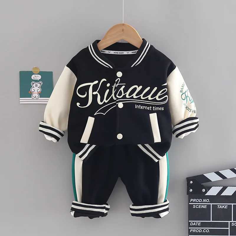 Clothing Sets Baby Boy Fall Clothes Boutique Outfits for Girls Long Sleeve Single Breasted Cardigan Coats Pants Infant Clothing Kids Sportwear Y241129