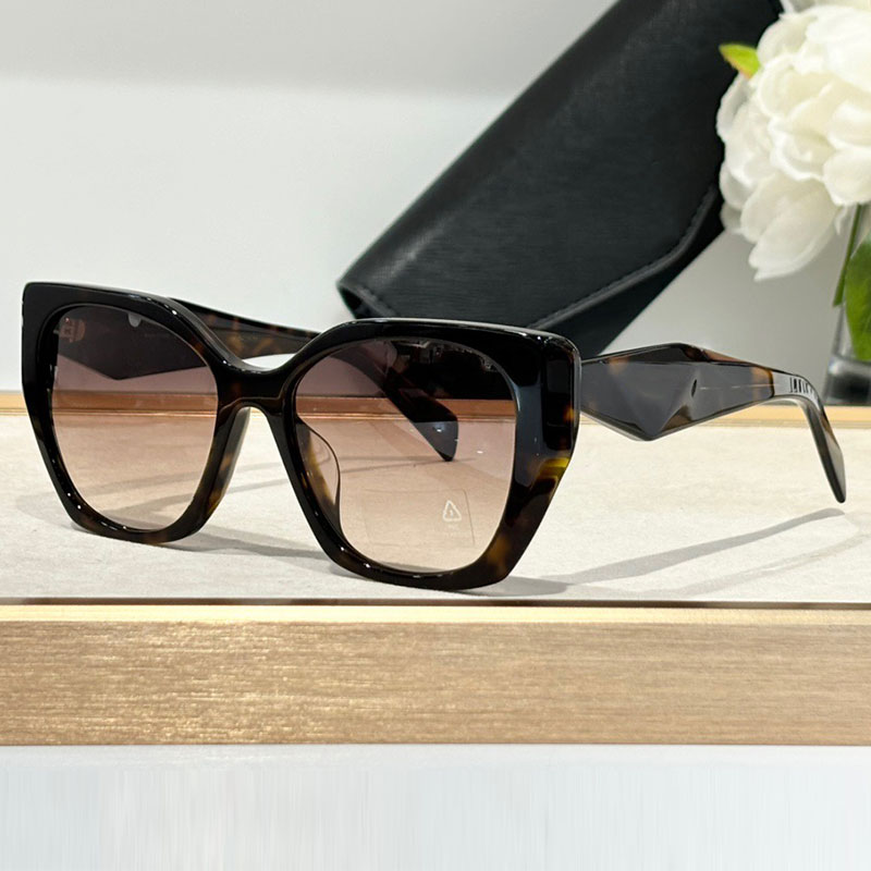 Designer Men Womens Sunglasses Womens Luxury Cat Eye Sunglasses SPR19Z Full Frame Acetate Glasses Mens Brand Travel Glasses UV400 Protection