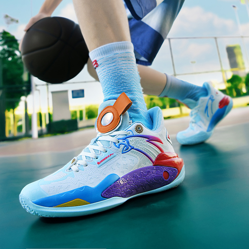Men Women Sports Shoes Fashion Thick Sole Wear-resistant Basketball Shoes Design Sense Handsome Multi Color Free shipping