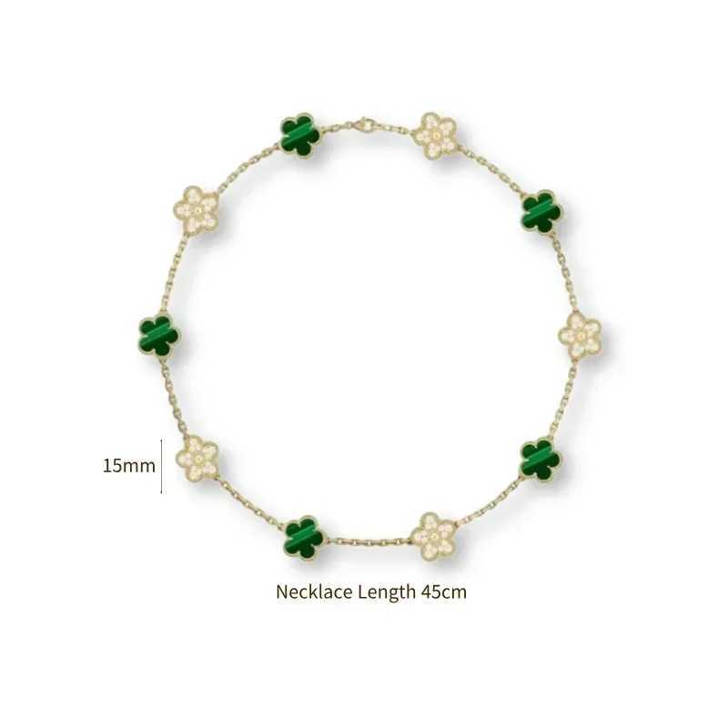Pendant Necklaces 2025 S925 Silver Clover Necklace for Women jewelry in a delicate and elegant style H250115