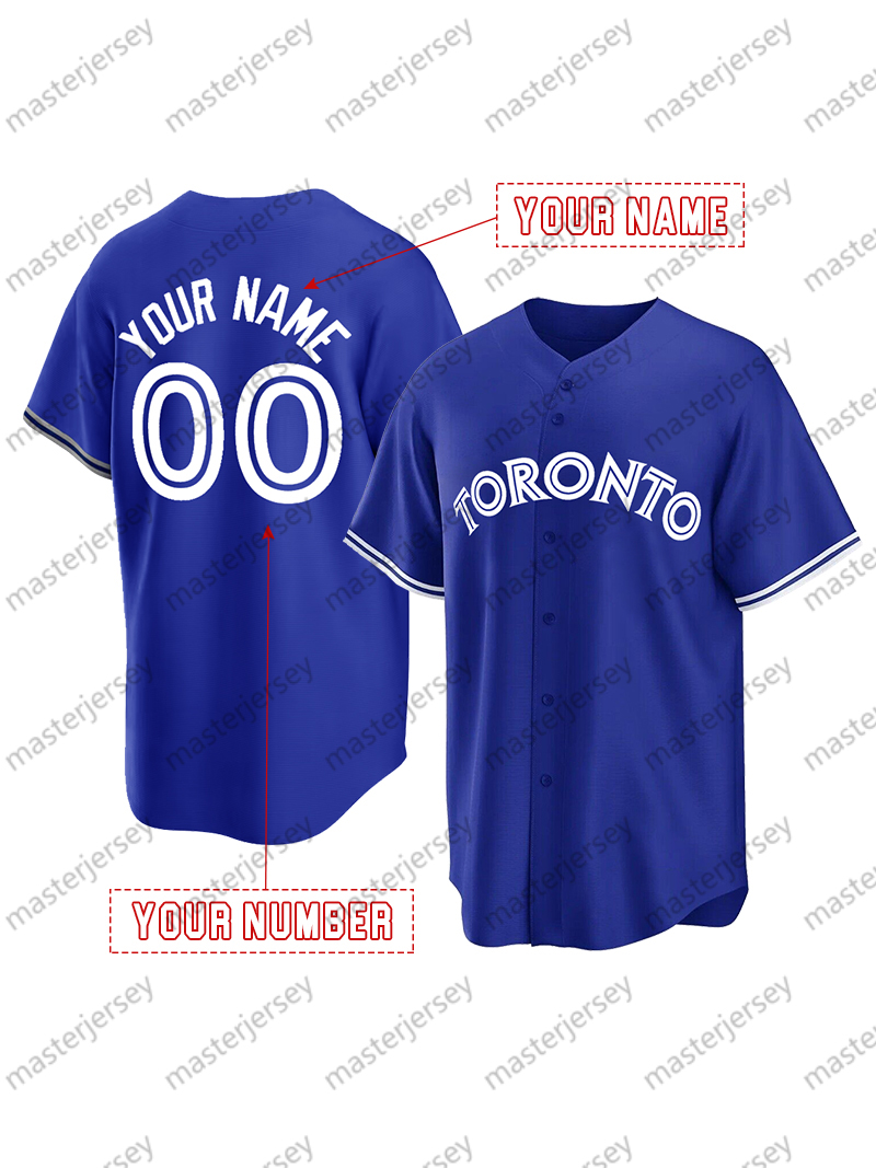 27 Guerrero Jr. Custom Baseball Jerseys Bichette Springer Kirk Berrios Raposo Jersey Sweatshirt - Embroidered Loose Fit