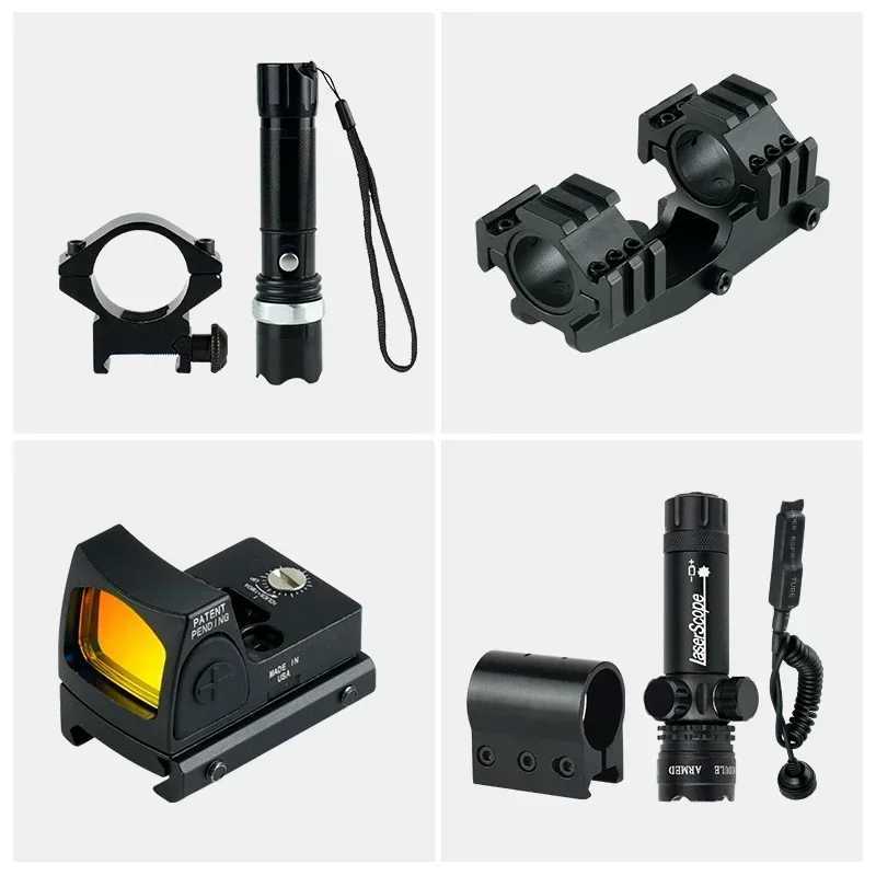 Tactical 6-24x50 AOEG Optical Sight Long Range Rifle Scope with Red Green Dot Laser Combo Riflescope Hunting Airsoft ScopesW241014