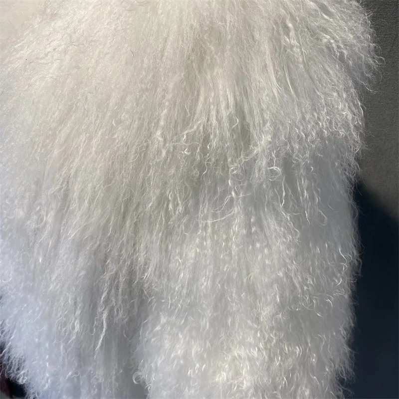 Winter Autumn Fashion Real Fur Jacket Women Genuine Mongolia Sheep Coat 250109