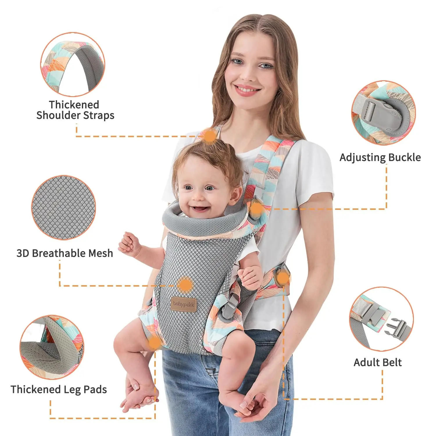 Baby Sling Infant Holder Kangaroo Bag Backpack 3 - 18 Months Multi-function Baby Accessories 250113