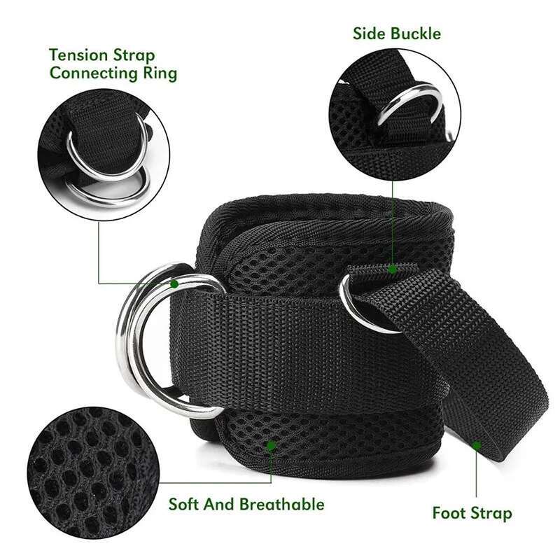 Ddmytiger Ddmytiger China Domestic Gym Straps D Ring Adjustable Foot Cuffs Ankle Weight Training Brace Support Leg Workouts Pulley With Buckle