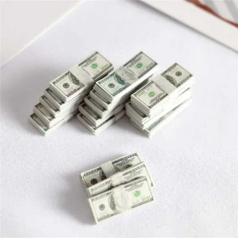 New Arrival 5 USD Euro bills bank props counterfeit currency mini currency bank models childrens dollhouse mini props toys behind the scenes decoratio
