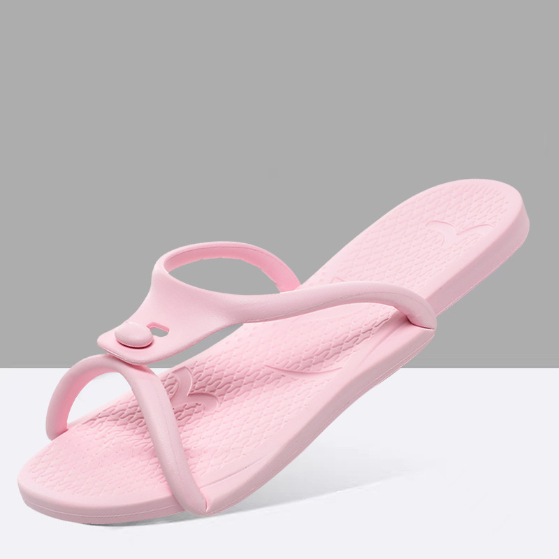 Portable folding sandals slippers slides anti slip soft bottom beach flip flops black white green pink indoor outdoor casual shoe trainers sneakers