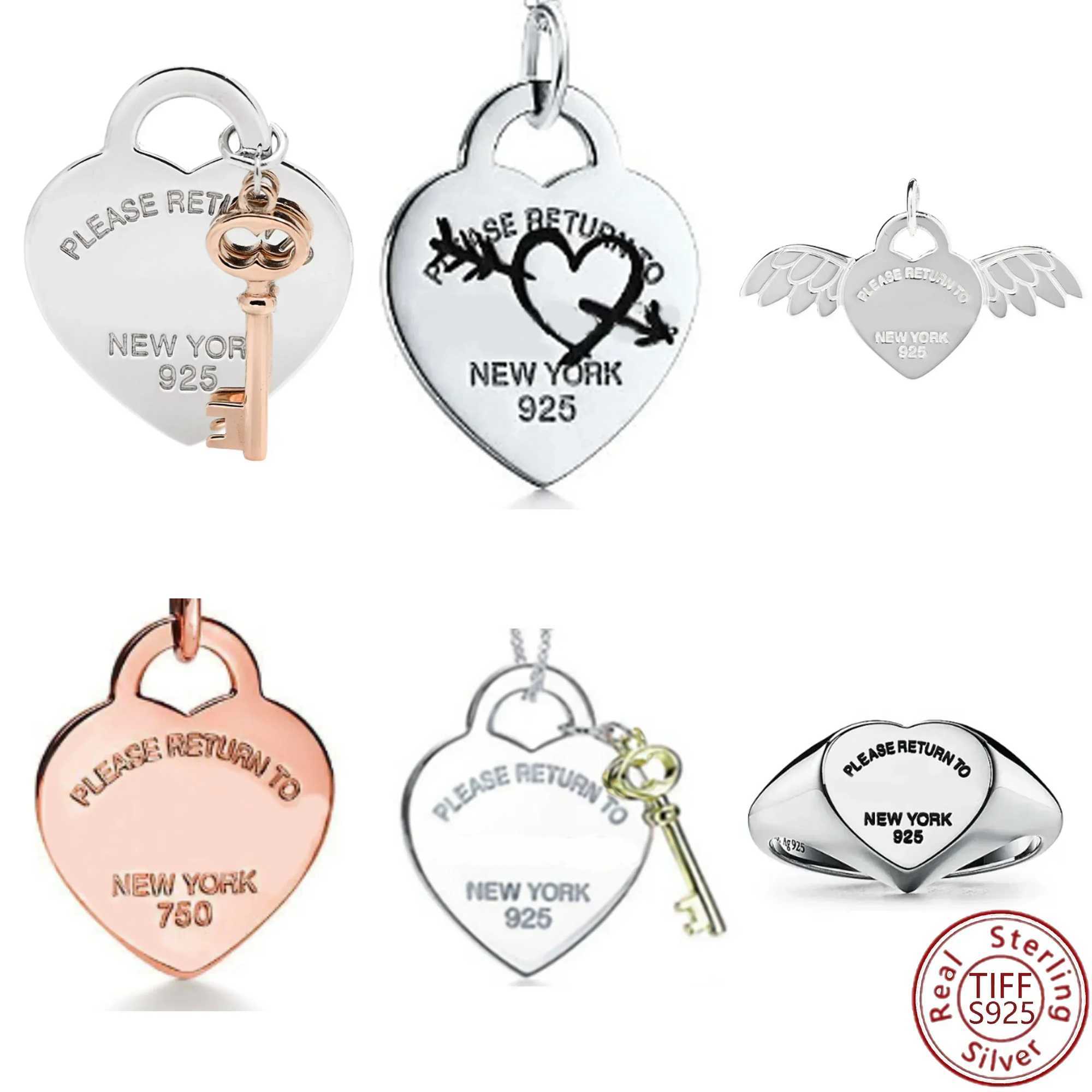 Stud Enchanting 2024 Design -925 Silver Pendant Suitable for Any Occasion Love Classic H250115