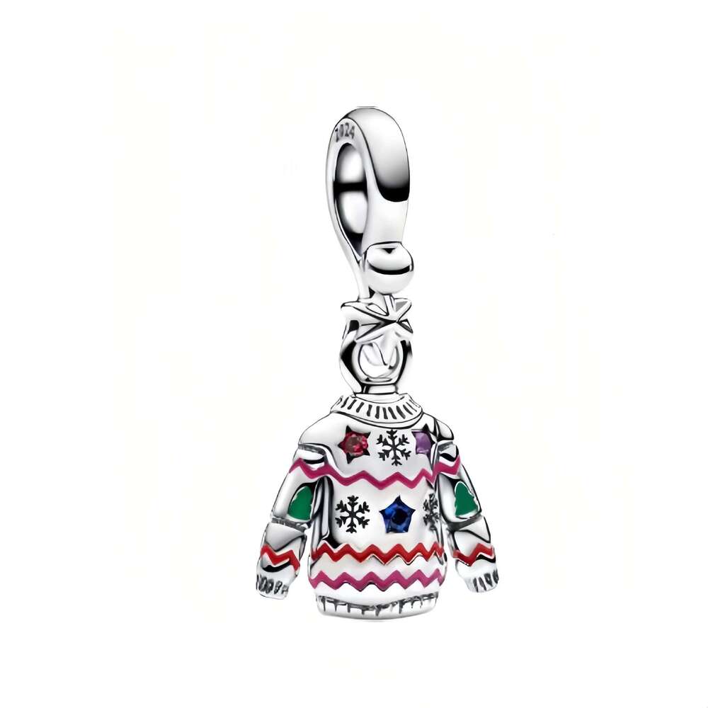 Classics 925 Sterling Silver Carousel Beads Sparkling Stars Sun Moon Combination Pendant Double Hearts Dangle Charm Fit DIY Bracelet Necklaces Jewelry