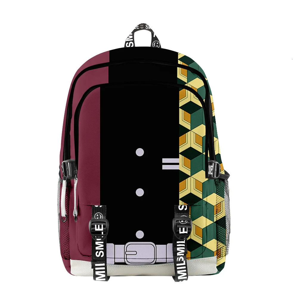 Anime Devil Hunter Cosplay Oxford School Bag Backpack Tomioka Giyuu Travel Bag Mochila Notebook Bags 250114