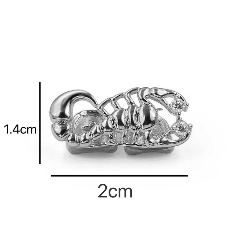Trend Single Animal Teeth Grillz Hip Hop Glossy Tooth Caps For Women Men Body Jewelry Halloween DecorationXJ250114