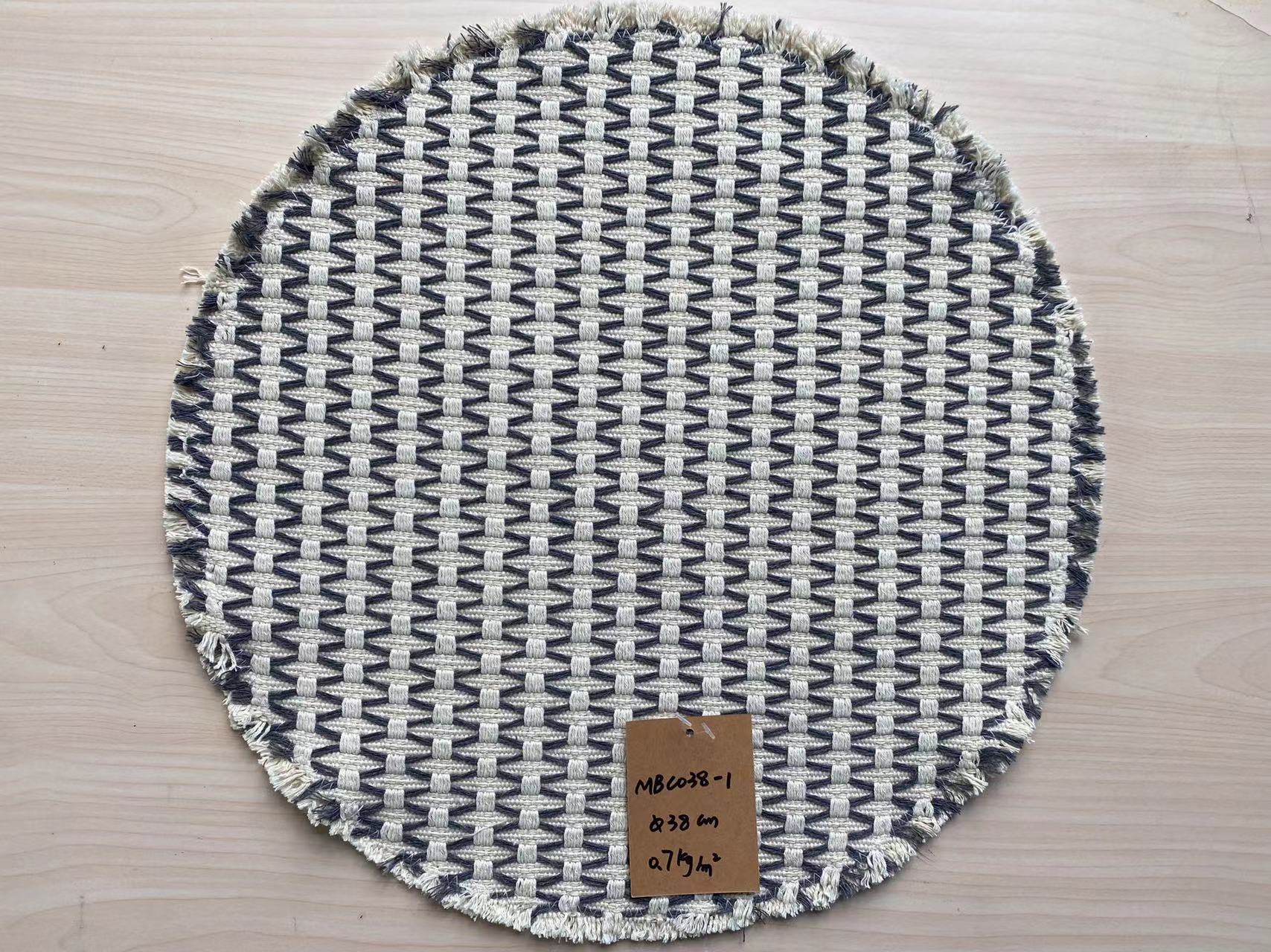 Durable Handwoven Cotton Kitchen Table Mat - Environmentally Friendly Material