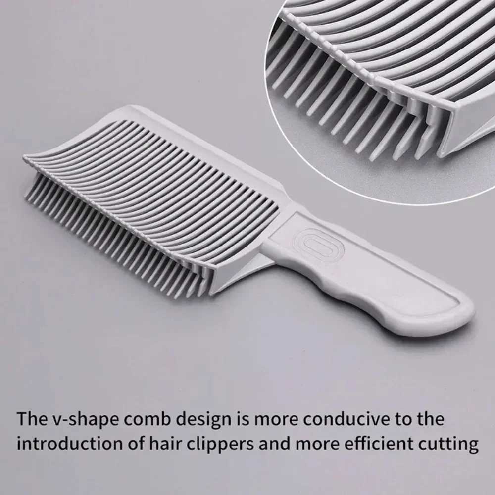Gradient Haircut Comb Barber Fade Combs Hairstyle Hair Cutting Tool Flat Top Hair Cutting Comb for Men Heat Resistant Fade Brush W250115