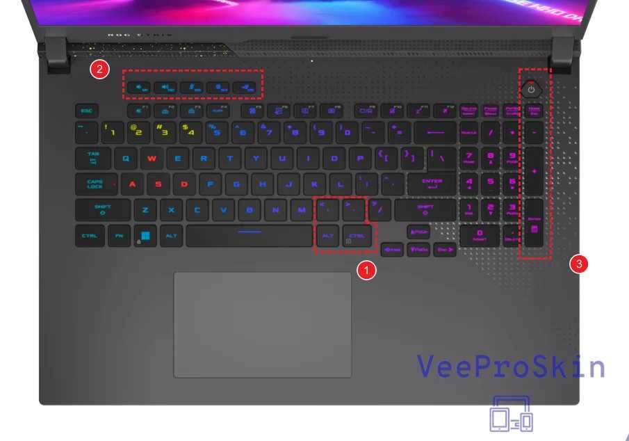 Keyboard Covers Keyboard cover skin for ASUS ROG Strix G17 2023 G733 G733ZX G733ZM G733PZ G733PY Scar 17 SE G733CX Strix G17 G713 G713QR G733ZS z0114