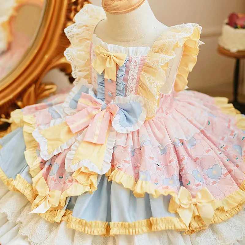 New Arrival Children Clothing Girl Lolita Princess Dress Birthday Party Dress Baby Performance Children Fluffy Dress Fashionable T250415
