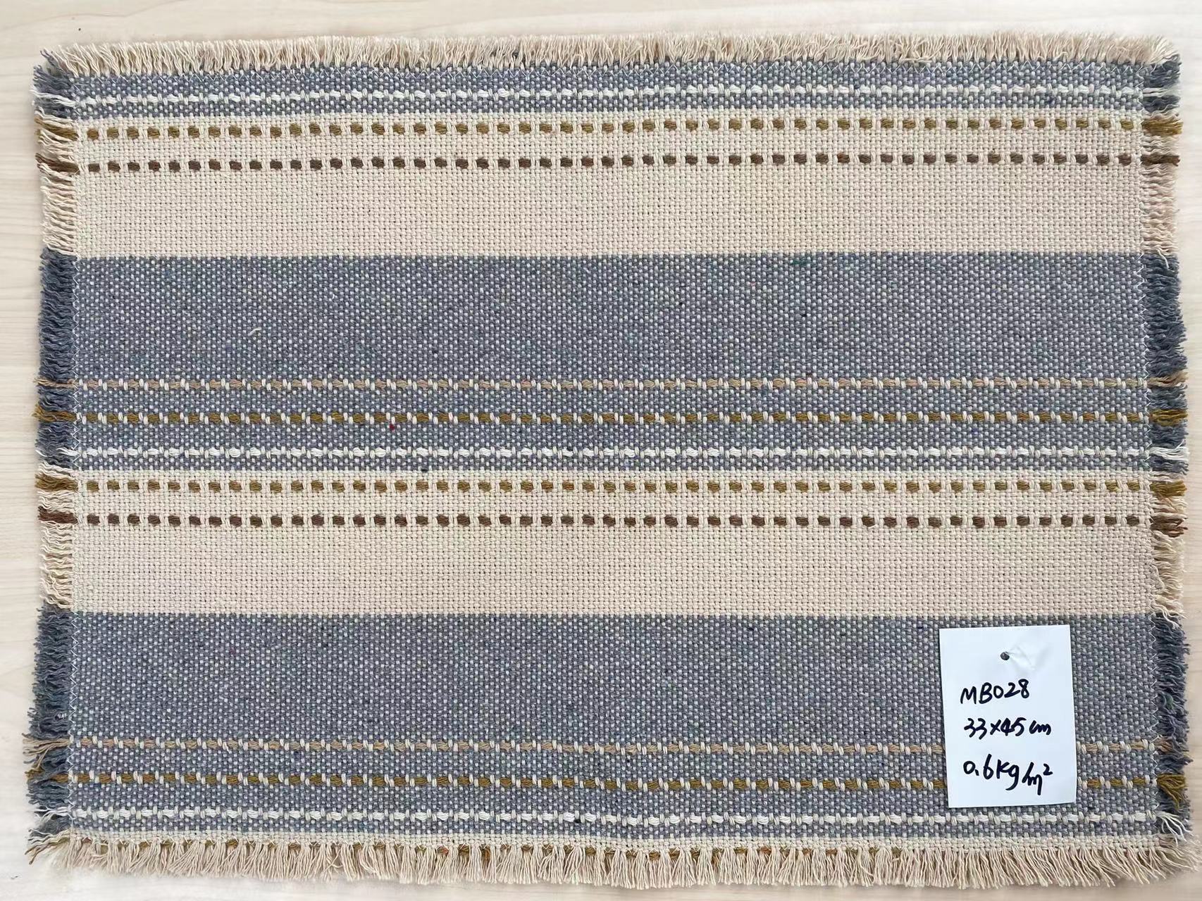 Heavyweight Handwoven Cotton Table Mat for Sustainable Home Use - Perfect for Kitchens