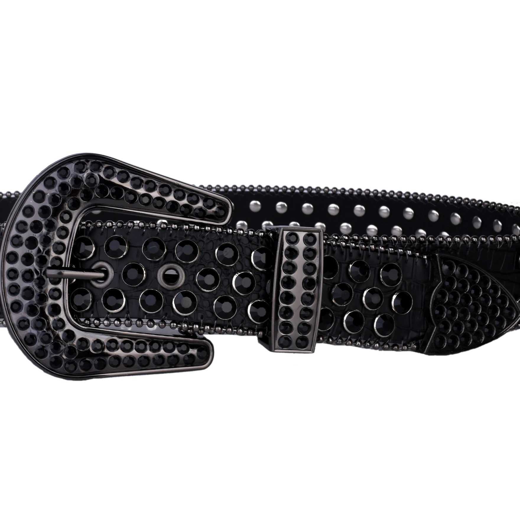 Studded Rhinestone Belts Women Fashion Belt Shiny Pu Leather Belt Wedding Party Belt Couple Valentines Gifts For GirlfriendsXJ250114