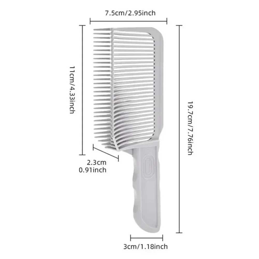 Gradient Haircut Comb Barber Fade Combs Hairstyle Hair Cutting Tool Flat Top Hair Cutting Comb for Men Heat Resistant Fade Brush W250115