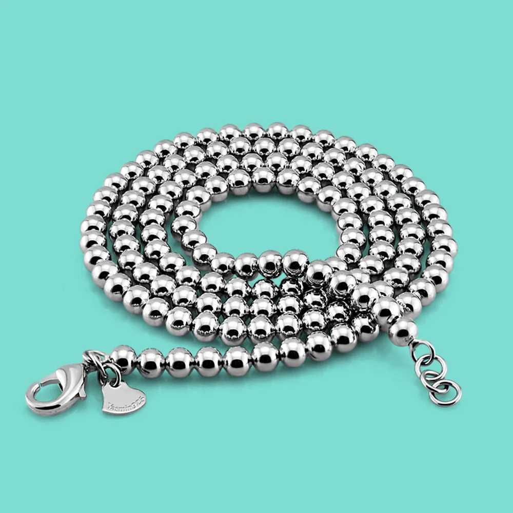 Pendant Necklaces Unisex 925 Sterling Silver Necklace Vintage Style Beads Chains Chokers More Sizes Solid Chain Charm Jewelry H250115