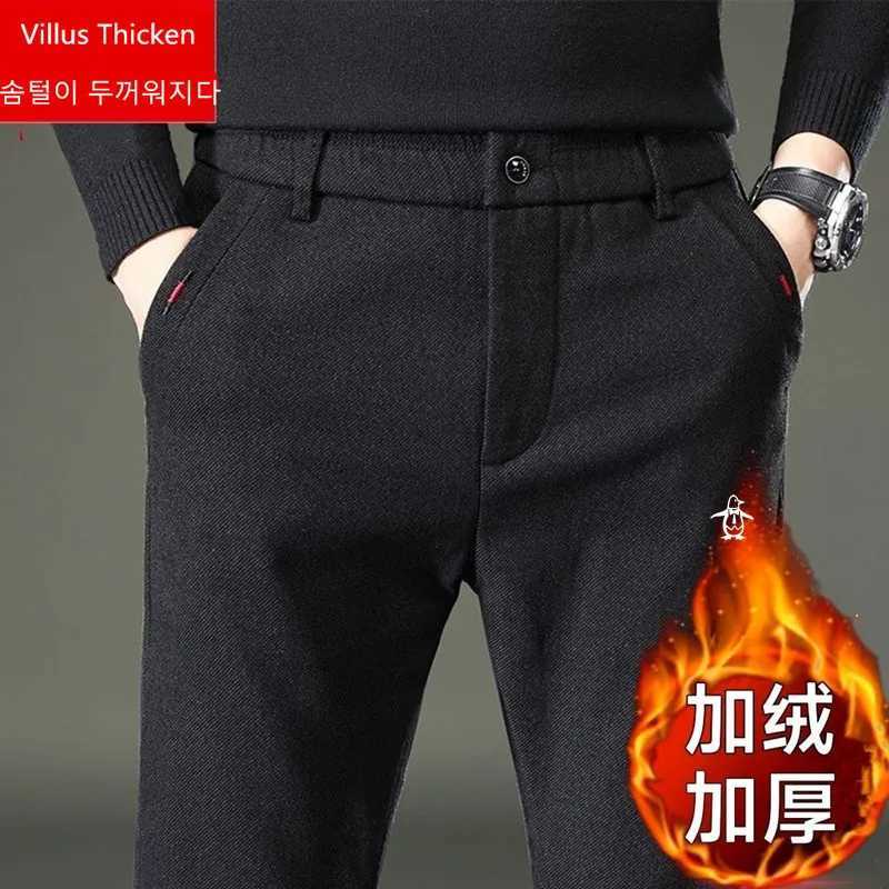 Winter Golf Pants For Men Thicken Villus Warm Golf Trousers Elasticity Golf Wear Casual Sport Fashion Casual Work Pant Golf Wear W250115