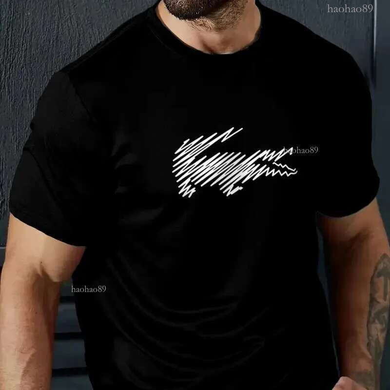 Casual Mens T-Shirt Summer Crocodile Pattern Short Slved T-Shirt 3d Printing Ts Outdoor Oversized Men Clothing T-Shirt NewC241031