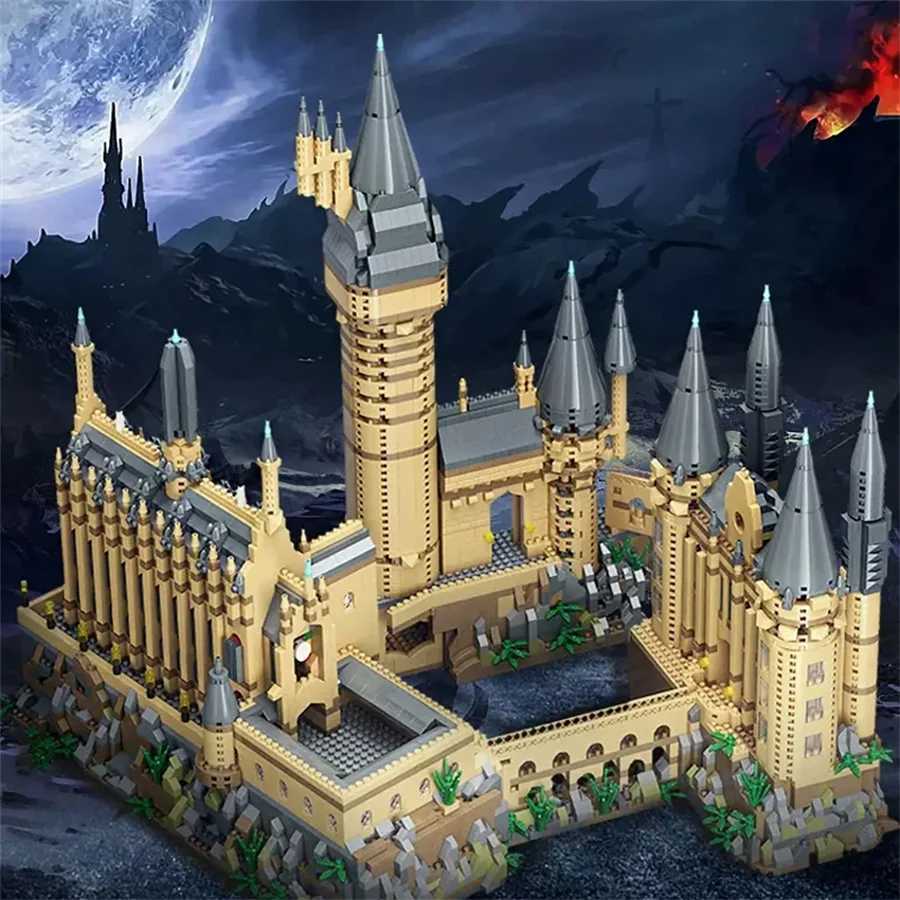 Magic Movie Castle School Witchcraft and Wizardry Architectural Scenery Building Blocks Set Bricks Model Assembly Toy Kid Gift W250115
