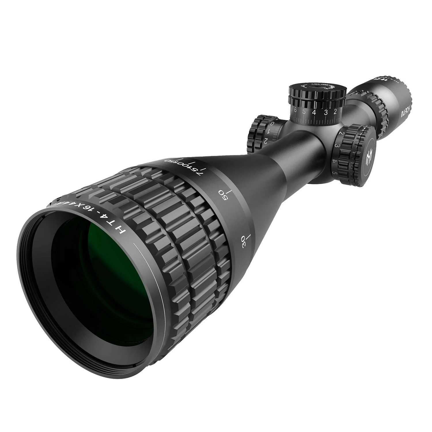 March HT4-6X44AOE Tactical Riflescope Spotting Rifle Scope Hunting Optical Collimator Airsoft Airgun Sight Red Green CrossW241014