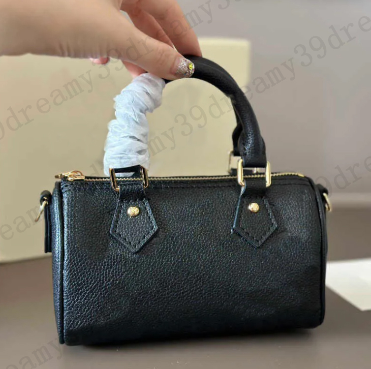 10A Designer Mini Nano 16cm Shoulder Bag Women Leather Denim Crossbody Luxury Brand Embossed Tote Purse Brown Flower Handbag