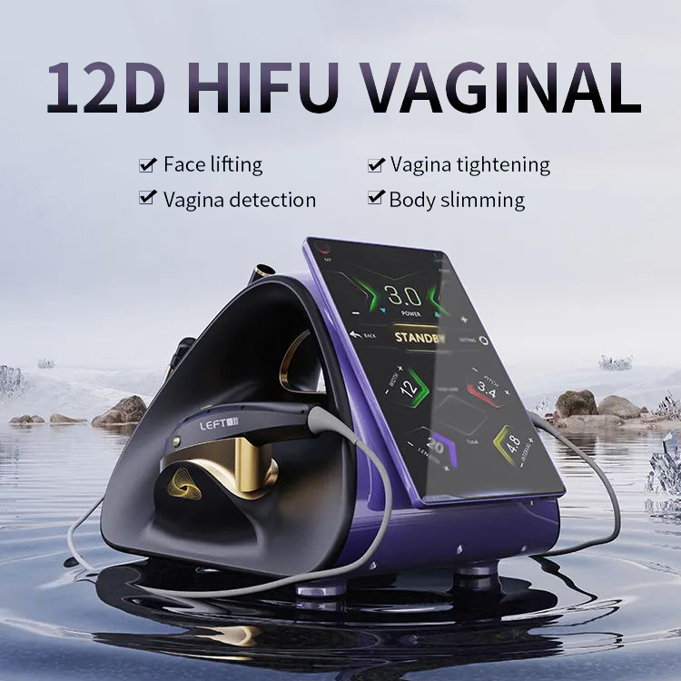 Trending Upgrade HIFU Ultrasonic 12D Max Skin Tightening Body Slimming + Vaginal Care HIFU 9 Cartridges Ultraound Micro Pulse HIFU Beauty Machine