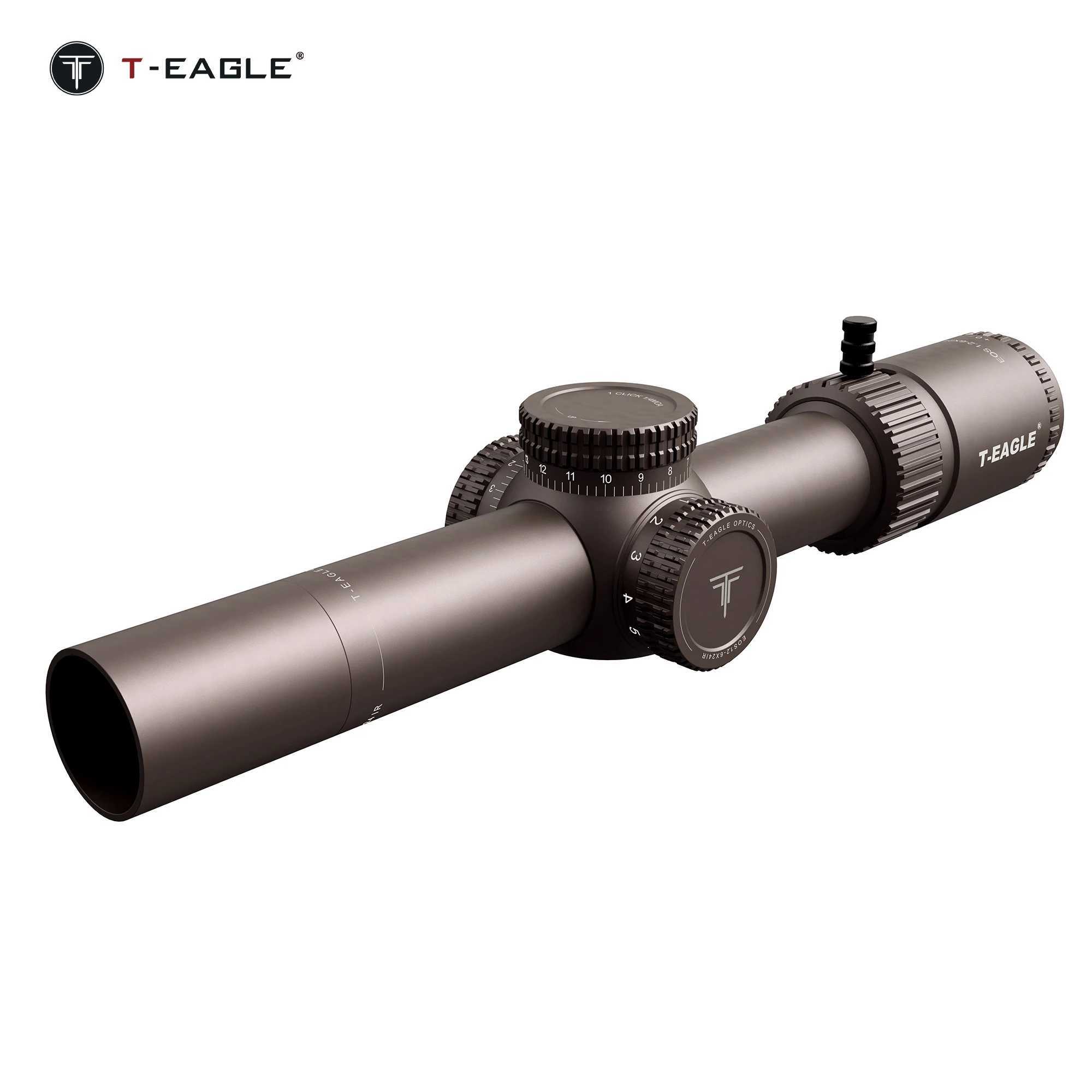 T-EAGLE EOS .2-6 X24 IR Tactical Riflescope Spotting Scope for Rifle Hunting Optical Collimator Air Gun Sight Red Green LightW241014