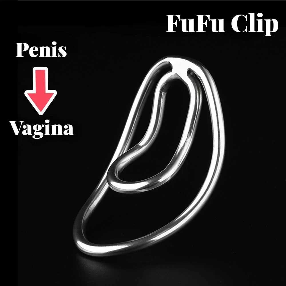 Cockrings Sissy Metal Fufu Clip chastetity Device Male Penis Trainingsclip Cock Cage Bing Ring Adult BDSM Bondage Sexy Toys For Man Gay 18+ H2501