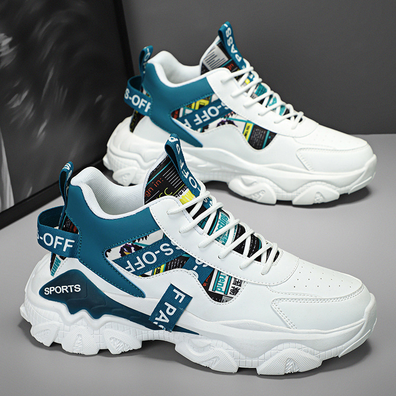 Men's shoes autumn winter 2025 new sports life sports leisure running increase basketball daddy plus velvet tide shoes