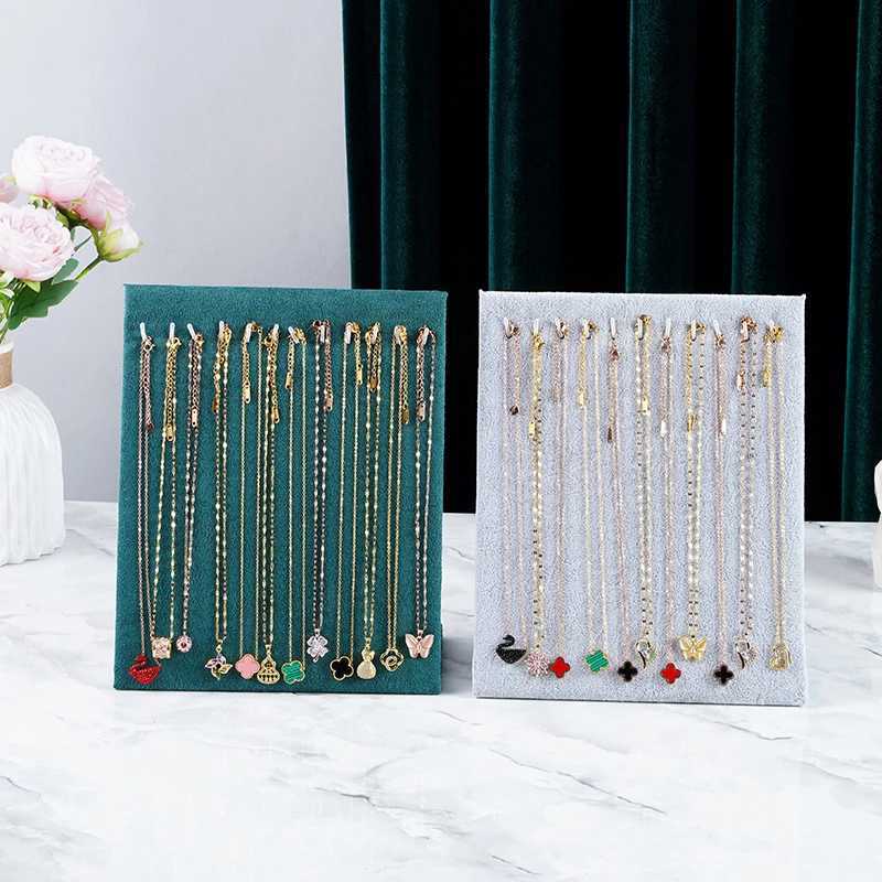 Pendant Necklaces Flannel Necklace Display Stand Earring Board Women Jewelry Rack Bracelet Storage Holder Dangler Eardrop Shelf H250115
