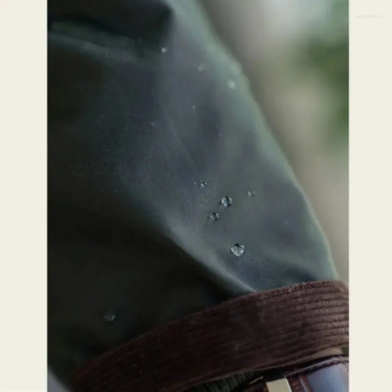 Mens Jackets Gddqsdc Vintage Hunting Wax Jacket Casual Bbra Workwear Oil Cloth Zipper