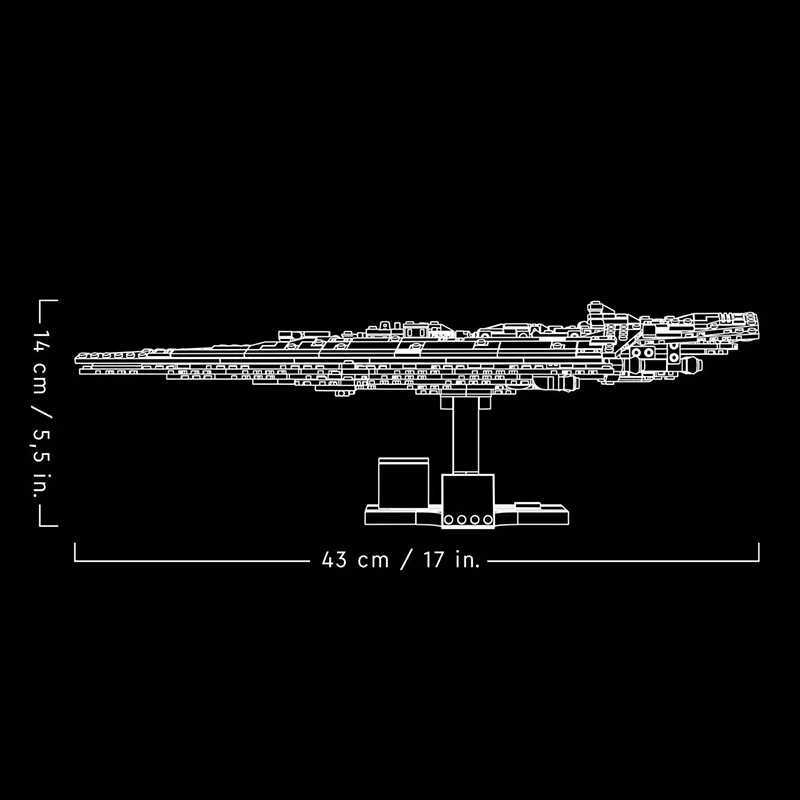 630PCS IN STOCK Executor Building Blocks Super Spaceship Model Fit 75356 Assembling Bricks Toy Birthday Gift For Children Adult W250115