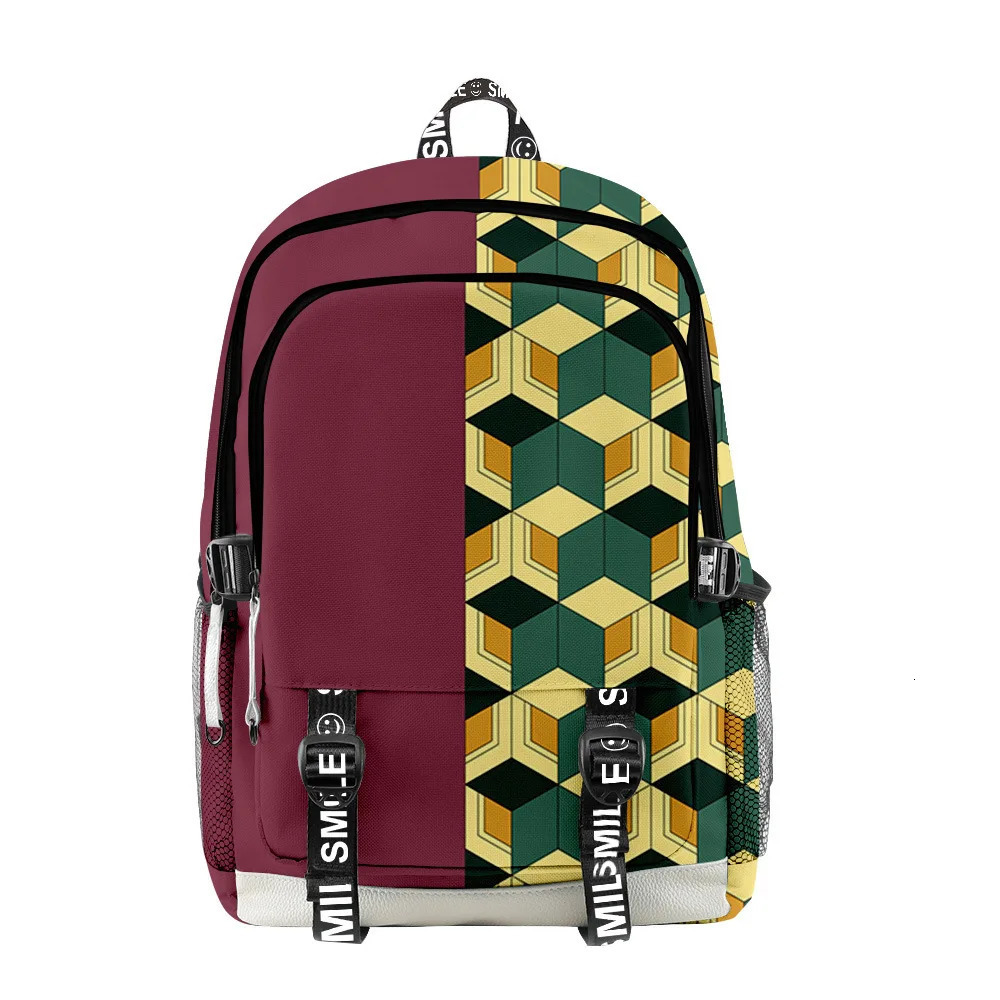 Anime Devil Hunter Cosplay Oxford School Bag Backpack Tomioka Giyuu Travel Bag Mochila Notebook Bags 250114