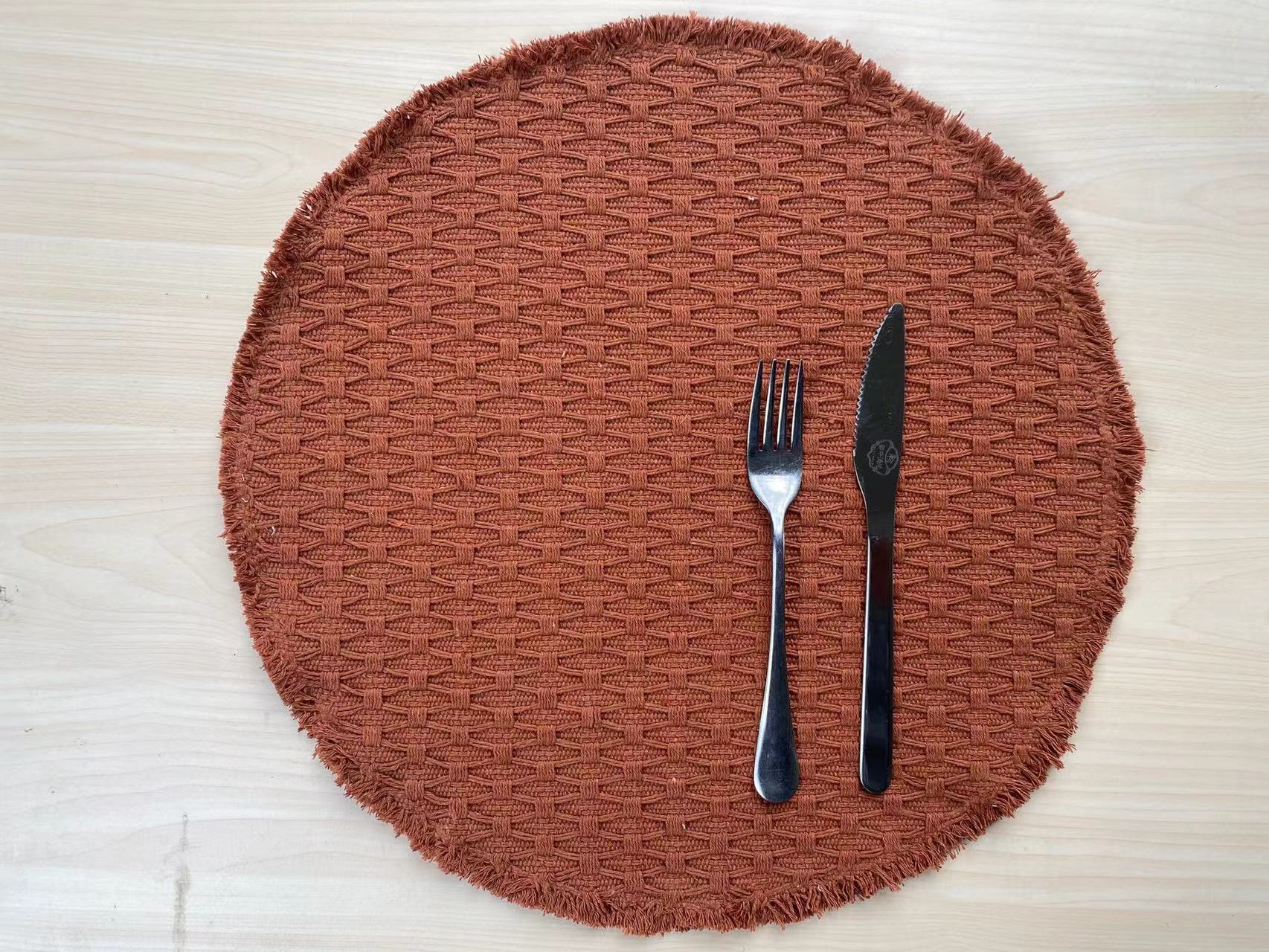 Handwoven Cotton Kitchen Table Runner - Sustainable & Durable Heavyweight Design