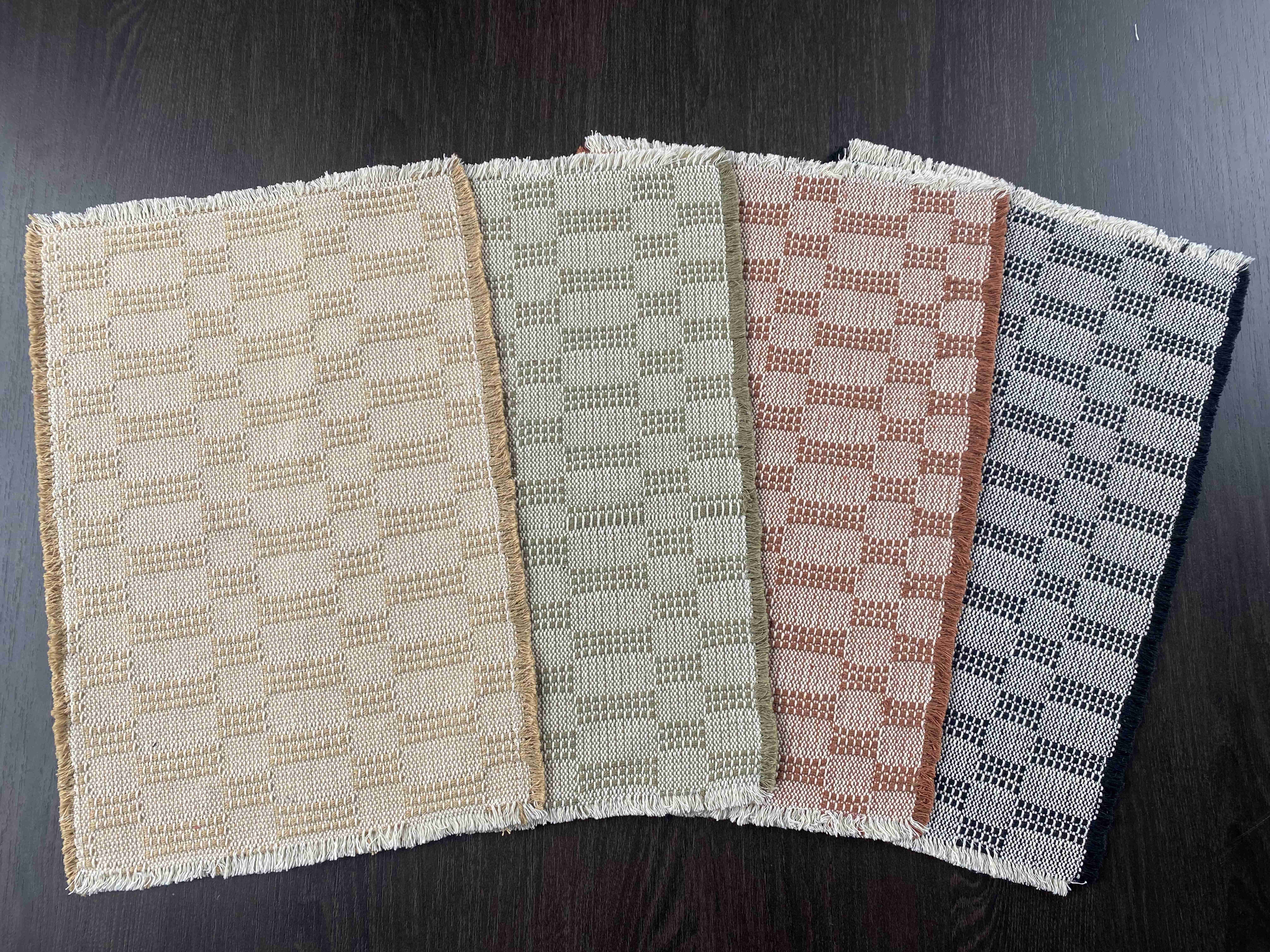 Heavyweight Handwoven Cotton Kitchen Table Mat - Eco-Friendly & Durable