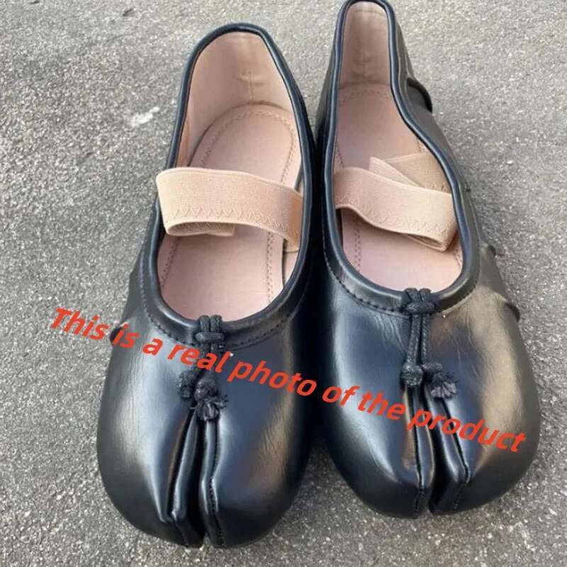 Round Split Toe Flat Shoes Women Hot New 2024 Casual Loafer Moccasins Tabi Ninja Mary Jane Soft Sole Ballet Flats Muje
