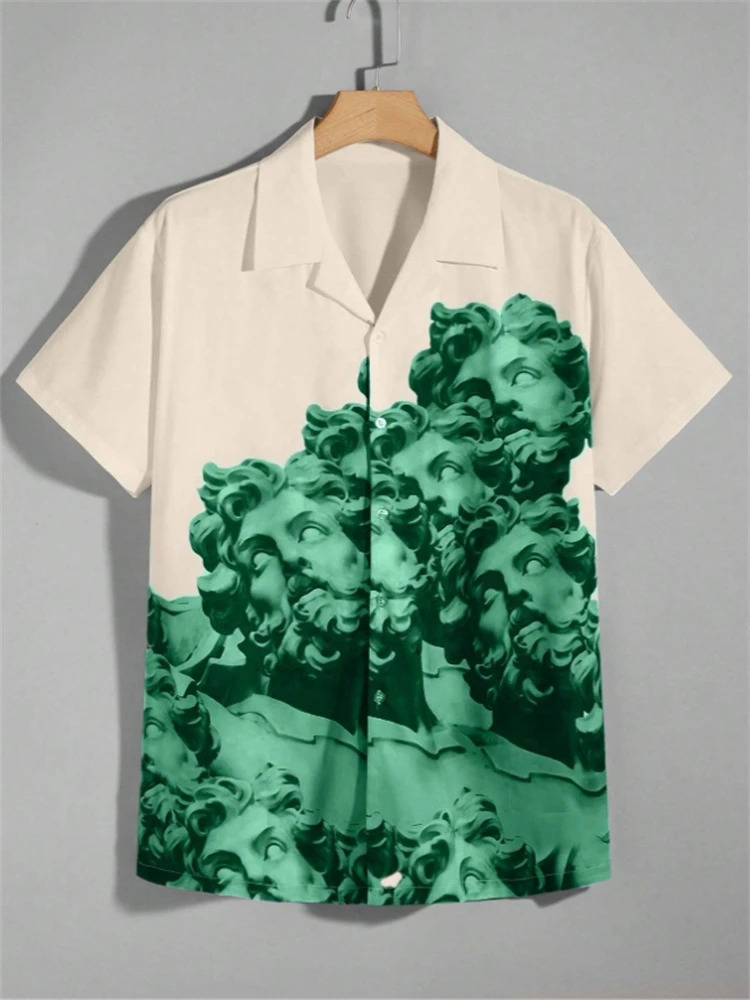 Mens shirts seaside vacation casual beach clothing summer Hawaiian shirts casual floral shirts printed high-end shirts xl-6xl 250114