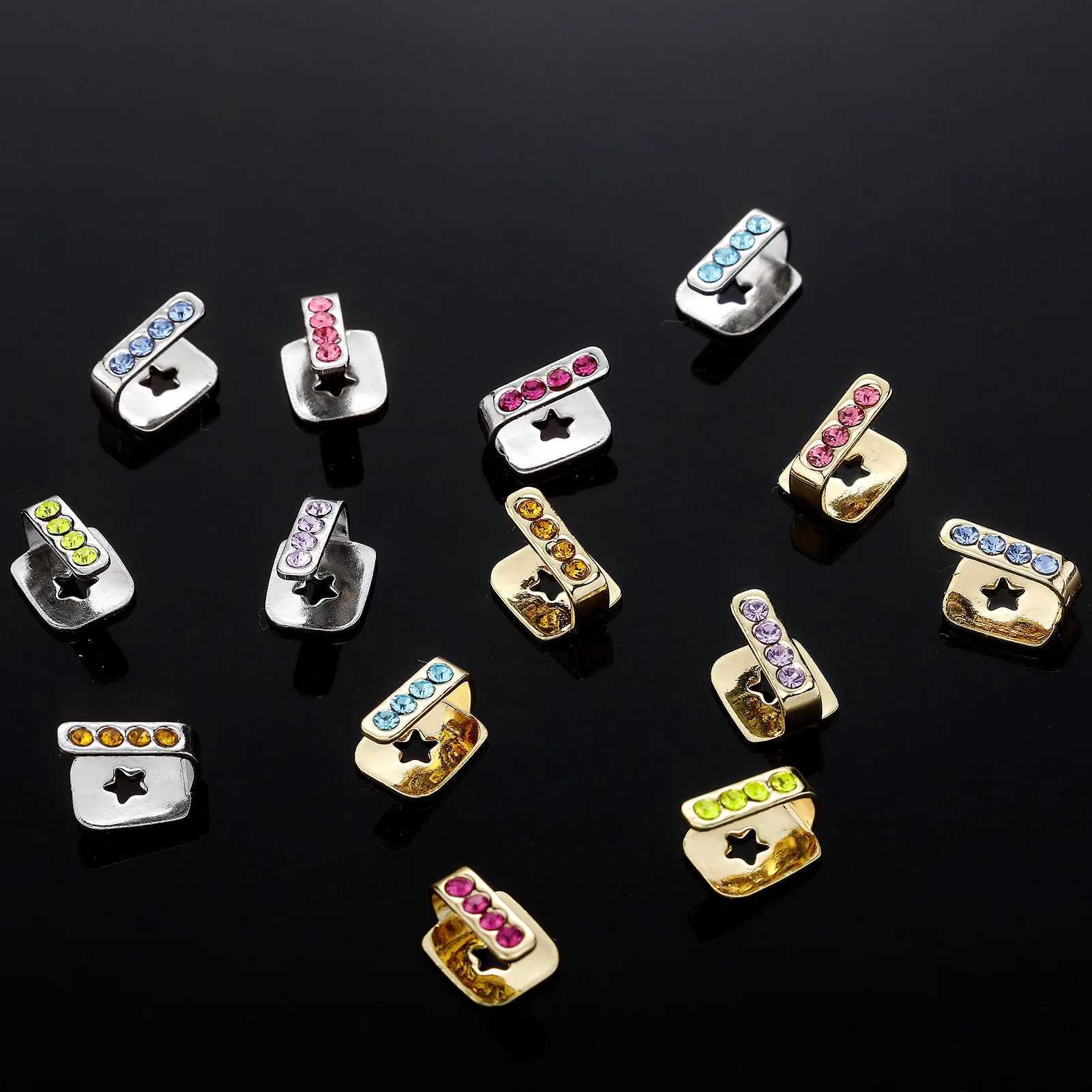 Fashionable single stand bar teeth Grilz bracket hip-hop hollow tooth cap zircon dental grillXJ250412