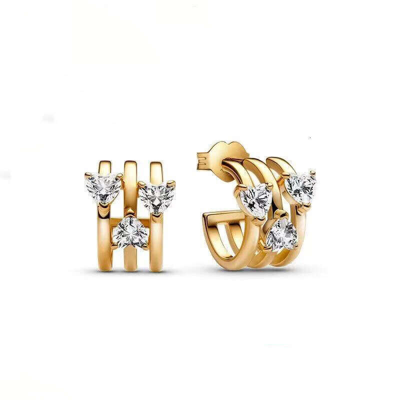 2025 New Charms 925 sterling Silver luxury Rose Love Butterfly Pendant charm double love Earring Necklace for women jewelry Valentine's Day gift 