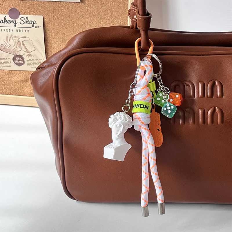 Keychains Lanyards 2025 Dachshund Bag Pendant New Diy Bread Chocolate Toy Combination Cute Plush Doll Puppy Key Chain Girls Gifts H250115 UWUX