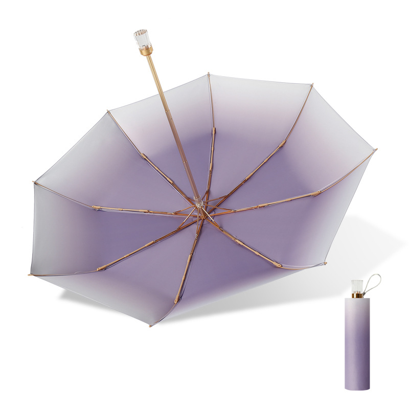 Beautiful Three-Fold Sunscreen Umbrella - Durable, UV Blocking & Waterproof